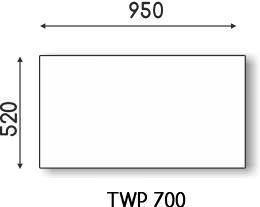 Гібридний обігрівач TWP 700 W Basic TWP700WB фото