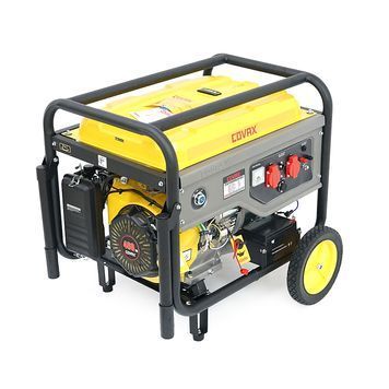 Генератор бензиновий COVAX CV10000LD-E2, 7.0kW, однофазний 220V, 50Hz, DC12V, 18HP, Recoil/Electric Starter, tank 25L, 705x550x570mm, 84kg CV10000LD-E2 фото