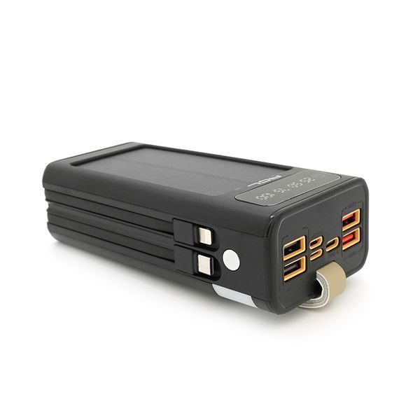 Powerbank ACL PW-90 30000mAh, SOLAR, Кабель TypeC + Lighting, 0,72kg, Black, Box ACL PW-90B фото