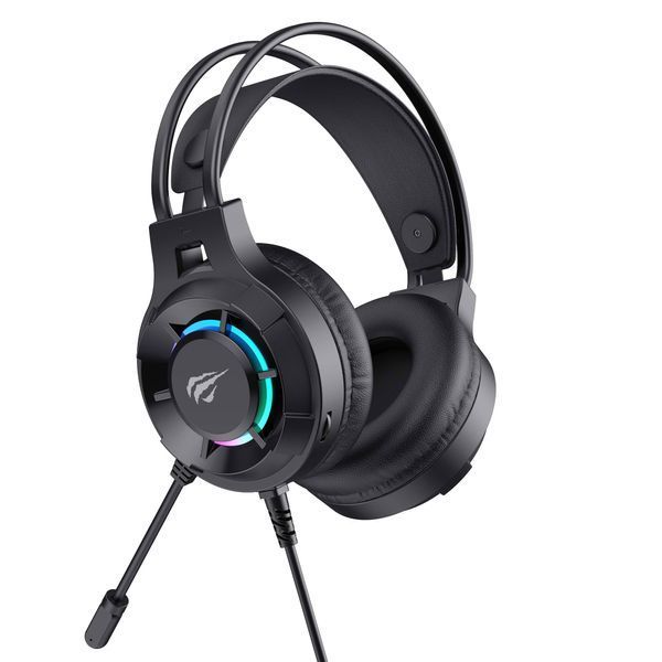 Ігрові навушники з мікрофоном HAVIT H2049d RGB Black 29172 фото