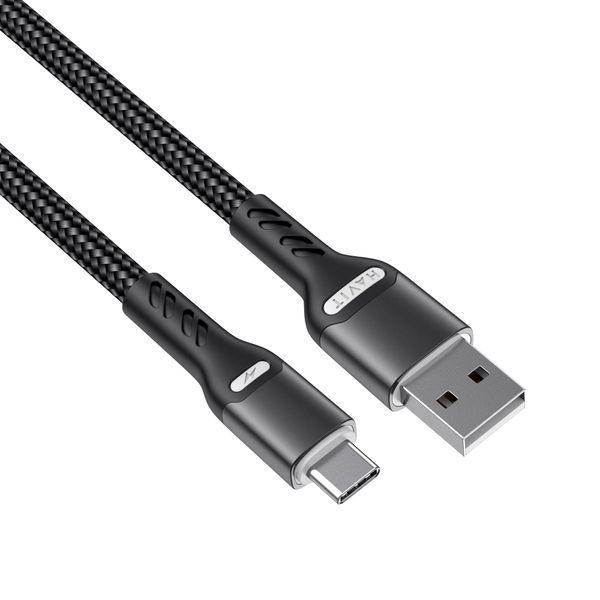 Кабель USB - USB-C HAVIT HV-CB6217 3A 1м Black 27810 фото