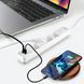 Мережевий подовжувач VIDEX ONCORD з/з 4п 3м (3x1.5мм) 3.4А USB(QC3.0) +USB-C(PD20W) з кнопкою White 27695 фото 11