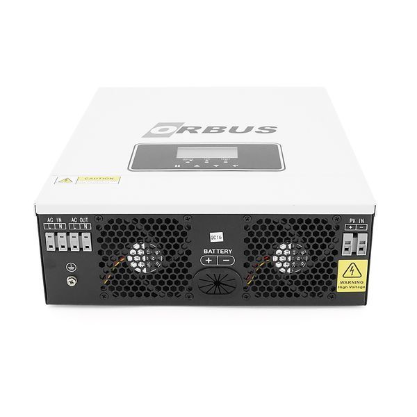 Гібридний інвертор ORBUS ORB-1.6KW, 2000 VA/1600W, 12V. струм заряду 20-60А, MPPT 30~400 В, 357*273*95мм, 4.6кг ORB-1.6KW фото