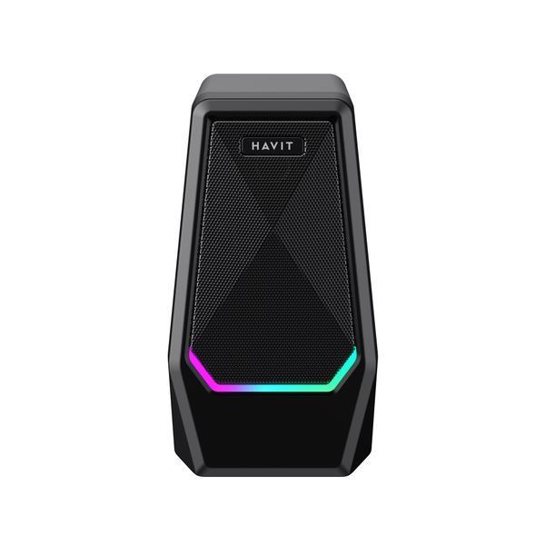Стерео колонки HAVIT SK768 USB 10W RGB Black 28644 фото